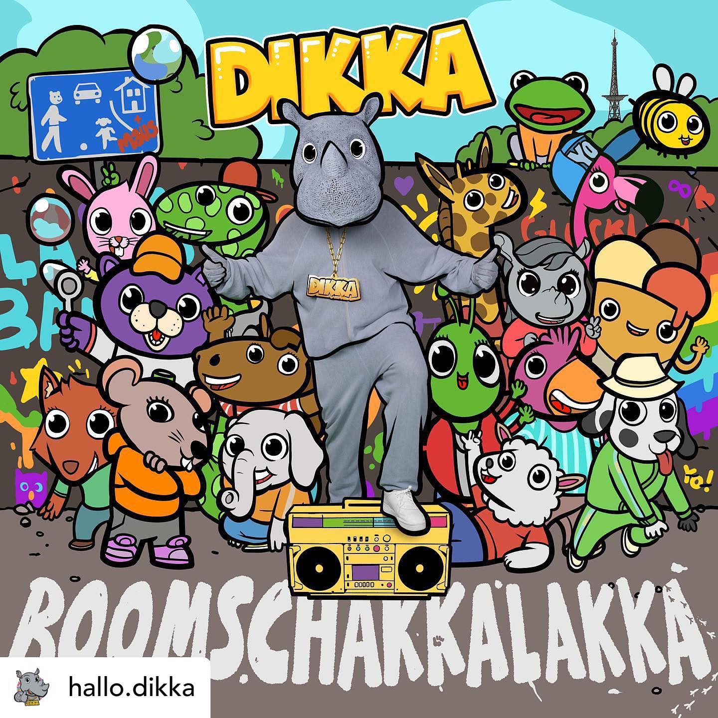 Unser Lieblingsnashorn Dikka hat ein neues Album gedroppt. Hip Hop für Kinder und für Oldschool Liebhaber. 

Meine Empfehlung!
Schon das erste Album haben wir dauernd gepumpt und geliebt. 

Falls ihr Dikka noch nicht kennt hört unbedingt mal rein. 100% Kinderfreundlich und 100% Partytauglich.